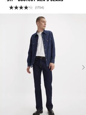 Levi's Dark Blue Bootcut Jeans